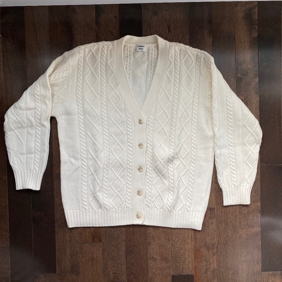 Aritizia Sunday Best Lamora Cable Knit Cardigan - Picture 1 of 5